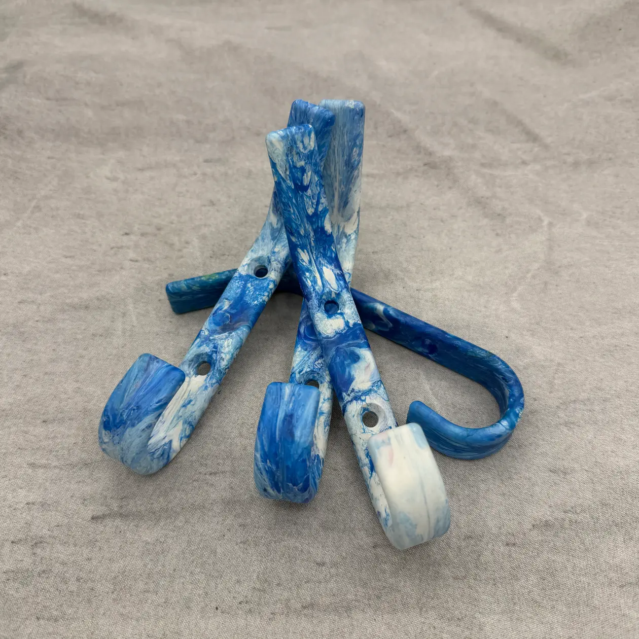 Kapstokhaak groot blauw